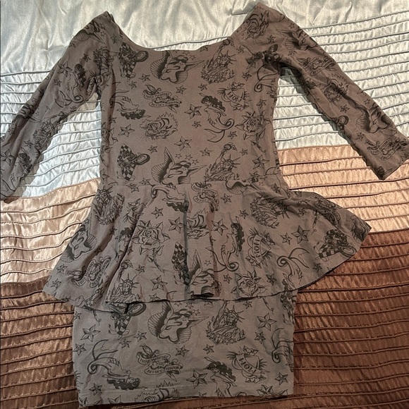 Y2K Betsey Johnson x Mark Mahoney Tattoo Dress - Picture 8 of 10